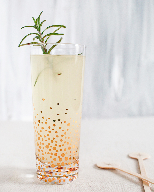 Thanksgiving Cocktail Recipe: Rosemary Pear French 75