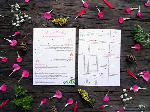 Floral and Kraft Wedding Invitations by BON Design via Oh So Beautiful Paper