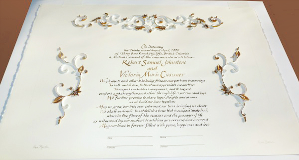 Gold-Quilled-Wedding-Certificate-Ann-Martin-OSBP