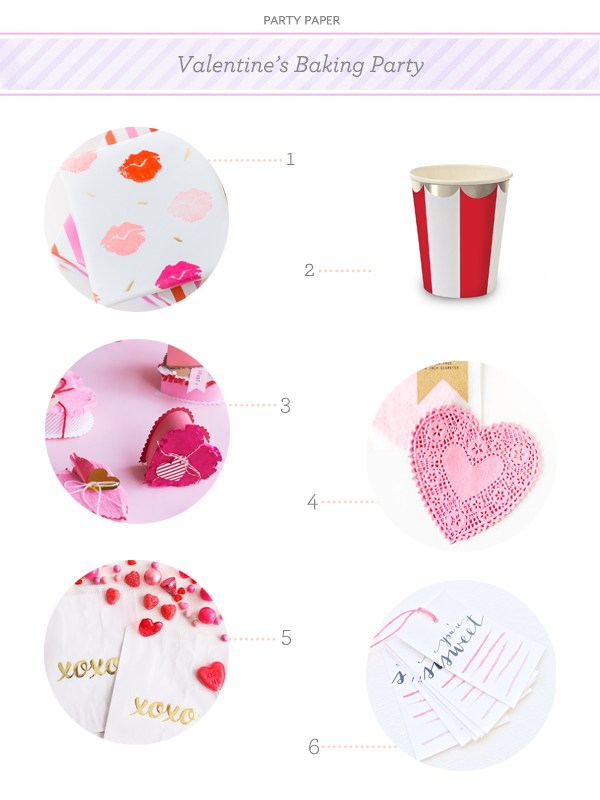 Party Paper: Valentine's Day Baking Party via Oh So Beautiful Paper