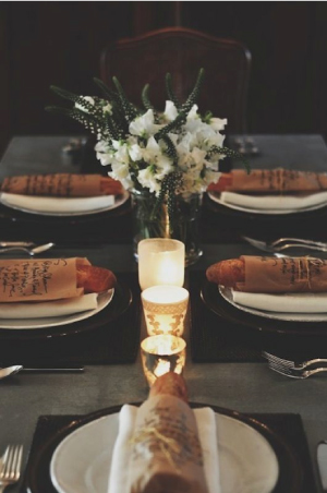 Wedding Stationery Inspiration: Brown Kraft Paper Bags via Oh So Beautiful Paper