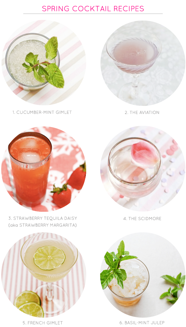 Spring Cocktail Recipe Round Up by Oh So Beautiful Paper
