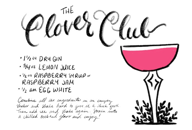 Clover-Club-Cocktail-Recipe-Card-Shauna-Lynn-Illustration-OSBP