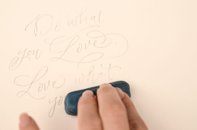 DIY Hand Lettered Wall Art by Antiquaria for Oh So Beautiful Paper