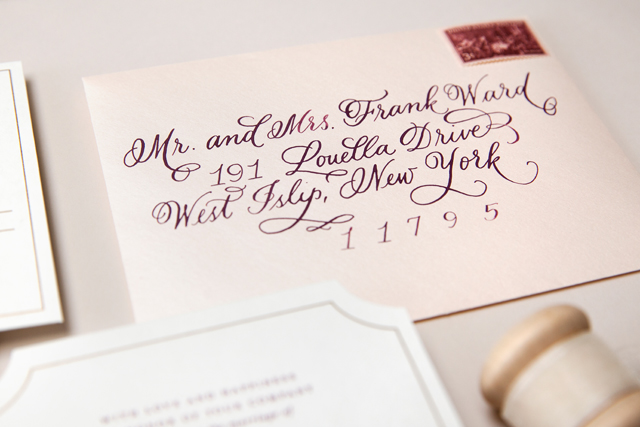 Gold-and-Wine-Silk-Screen-and-Die-Cut-Wedding-Invitations-with-Calligraphy-by-Sincerely-Jackie-OSBP9