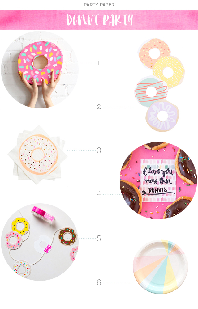 Party Paper: Donut Party via Oh So Beautiful Paper
