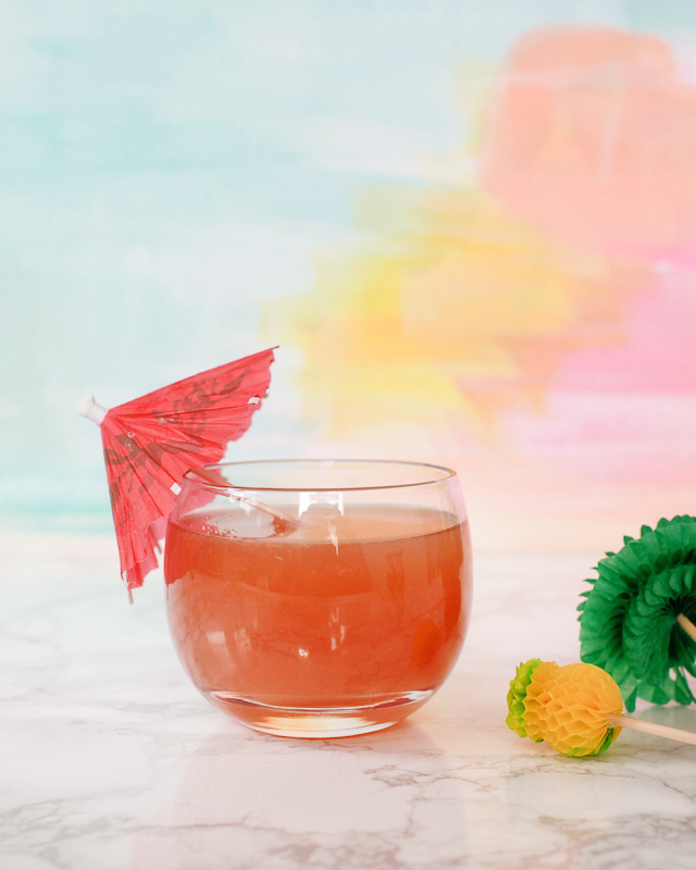 Pineapple Mango Daiquiri Cocktail Recipe with Pineapple-Mango Infused Rum and Velvet Falernum / Liquorary for Oh So Beautiful Paper