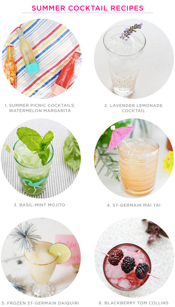Summer Cocktail Recipes / Oh So Beautiful Paper