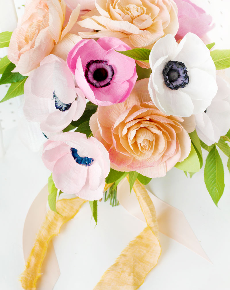 Diy Paper Flower Wedding Bouquet 5267