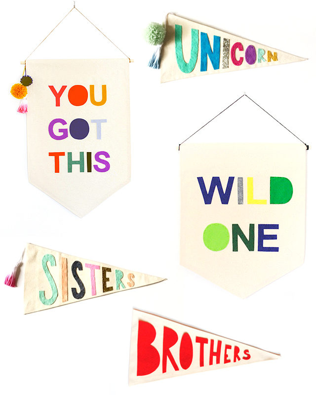 Quick Pick: Sharp Tooth Studio Colorful Fabric Banners / Oh So Beautiful Paper