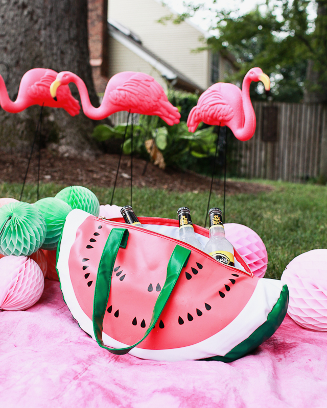 End of Summer Watermelon and Flamingo Party with Mike's Hard Lemonade / Oh So Beautiful Paper