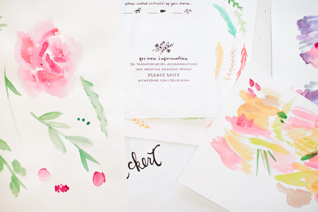 Behind the Stationery: Illustrated and Hand Painted Letterpress Stationery by Printerette Press / Oh So Beautiful Paper