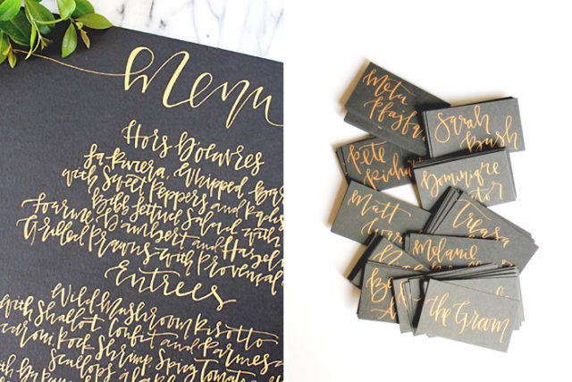 Brush Calligraphy by Lauren Saylor of A Fabulous Fete / Oh So Beautiful Paper