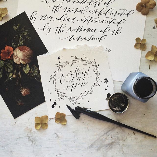 Modern Calligraphy Summit / Wildfield Paper Co via Oh So Beautiful Paper