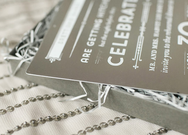 Modern Industrial Rehearsal Dinner Invitations by Atheneum Creative / Oh So Beautiful Paper