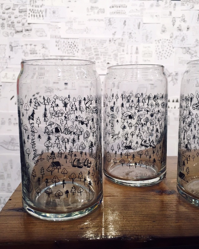 Screen Printed Drinking Glasses by Brainstorm at NYNOW Summer 2015 / Oh So Beautiful Paper