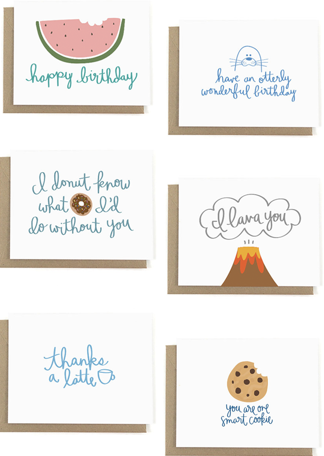 Quick Pick: Playful and Punny Cards from A Jar of Pickles / Oh So Beautiful Paper