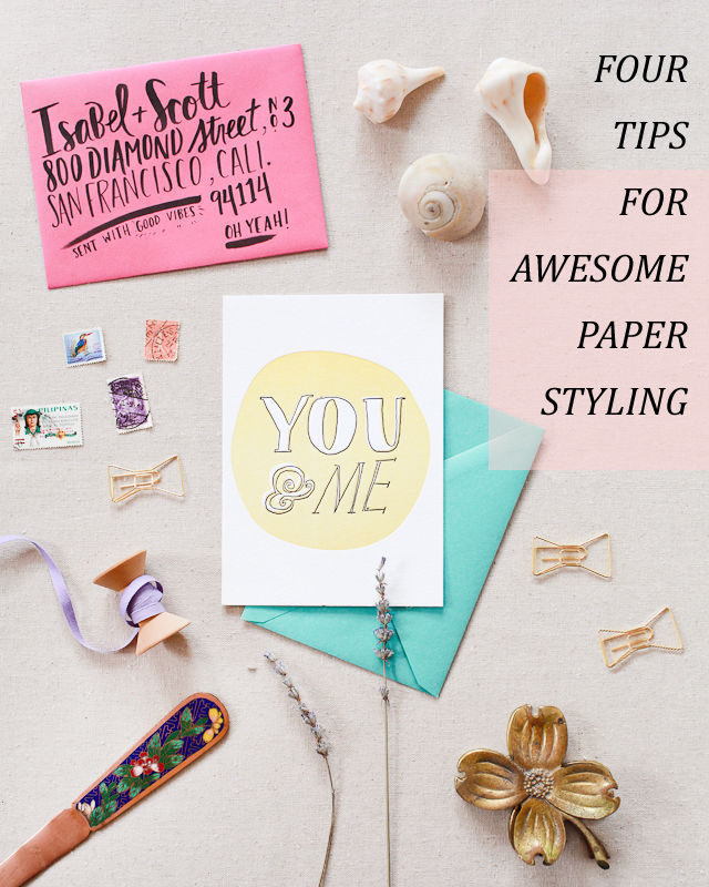 Tips for Paper Styling / Oh So Beautiful Paper + eBay