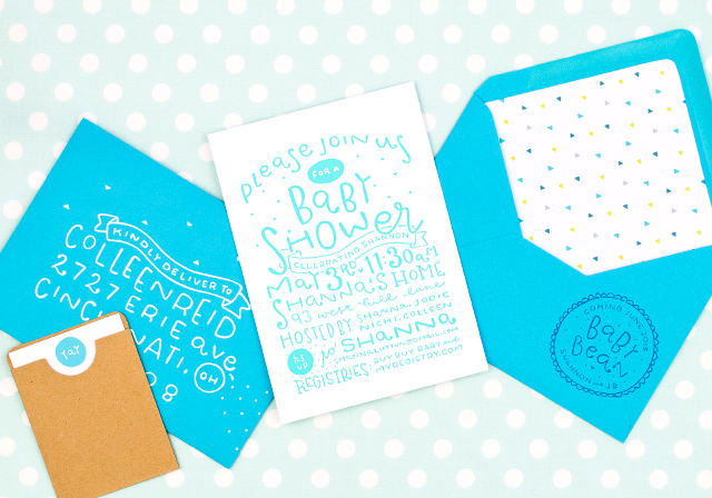 Brunch Baby Shower Invitations by Pinwheel Printshop / Oh So Beautiful Paper