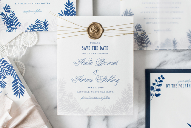 Fern Wedding Invitations by Hello Tenfold / Oh So Beautiful Paper