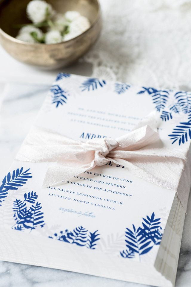 Fern Wedding Invitations by Hello Tenfold / Oh So Beautiful Paper