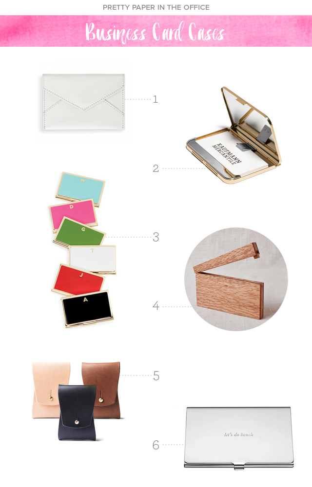 Pretty Paper in the Office: Business Card Holders / Oh So Beautiful Paper