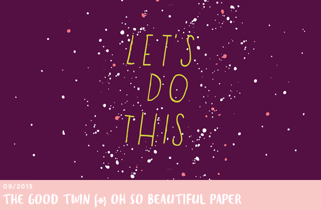 September Wallpaper / The Good Twin for Oh So Beautiful Paper