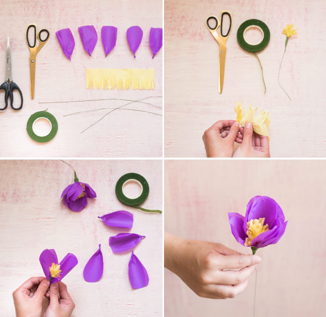 DIY Tissue Paper Flower PiÃ±ata / BerinMade for Oh So Beautiful Paper