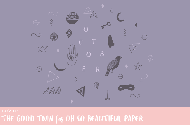 October Illustrated Desktop Wallpaper / The Good Twin for Oh So Beautiful Paper