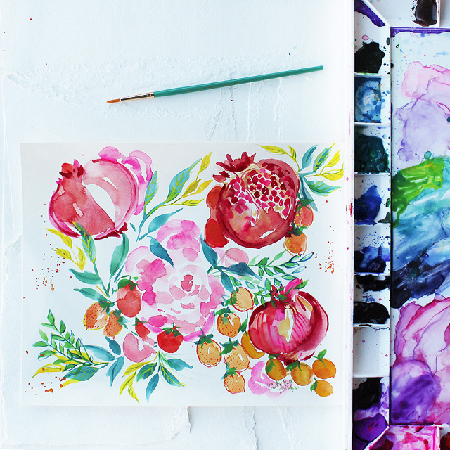 Kristy Rice Watercolor Stationery and Artwork / Oh So Beautiful Paper