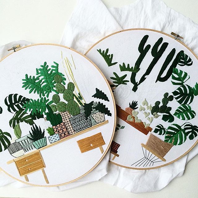 Sarah Benning Embroidery / Oh So Beautiful Paper via Instagram