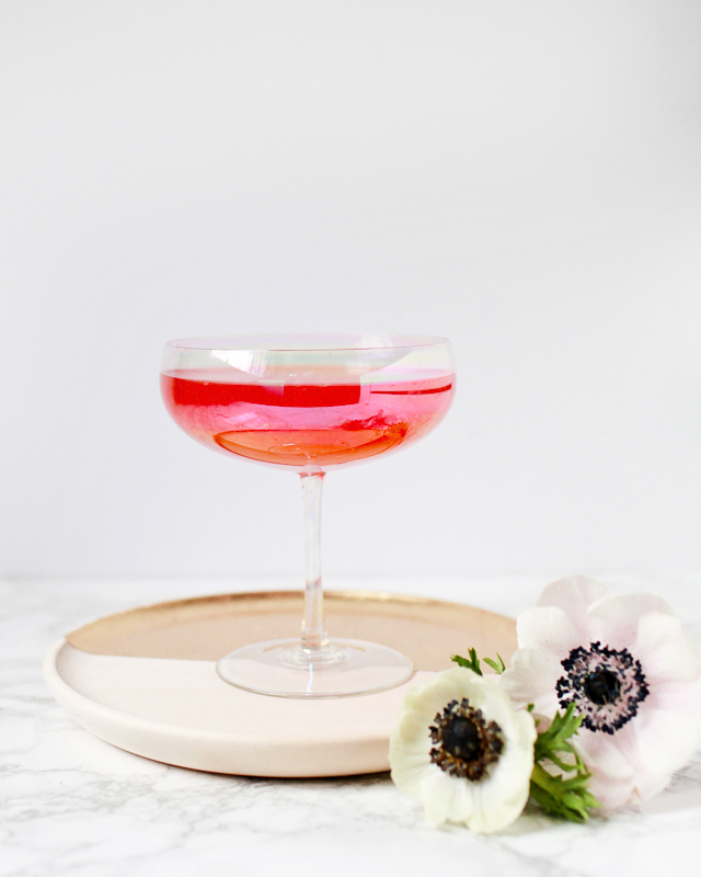 The Jane Rose: Sparkling Apple Cider Cocktail Recipe / Liquorary for Oh So Beautiful Paper