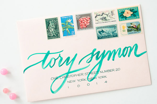 How to Use Vintage Stamps / Anne Robin Calligraphy and Underwood Letterpress