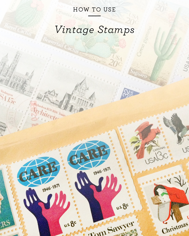 How to Use Vintage Stamps / Oh So Beautiful Paper for eBay