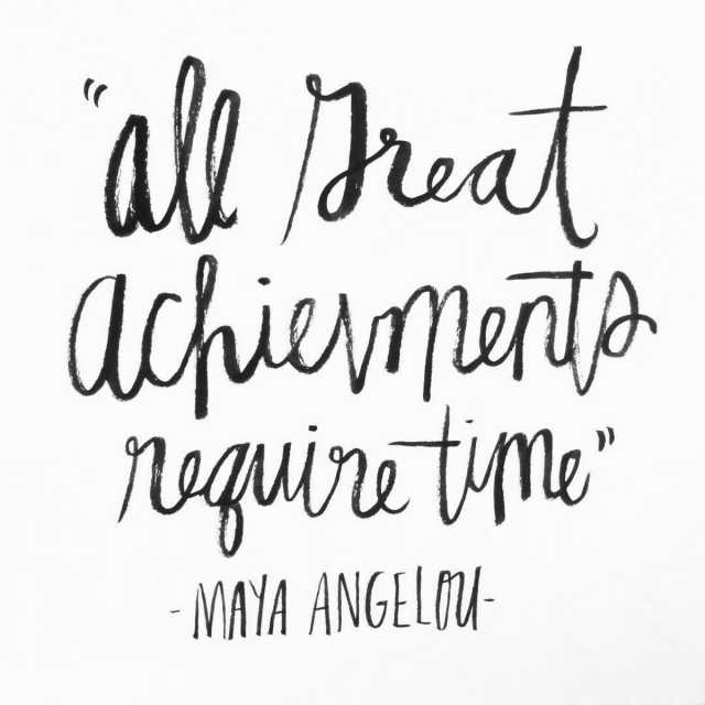 June Letters / Maya Angelou Quote via Instagram / Oh So Beautiful Paper
