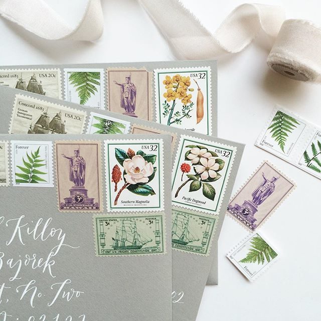 How to Use Vintage Stamps / La Happy