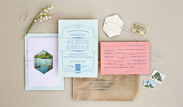 Moonrise Kingdom-Inspired Wedding Invitations by Anticipate Invitations / Oh So Beautiful Paper