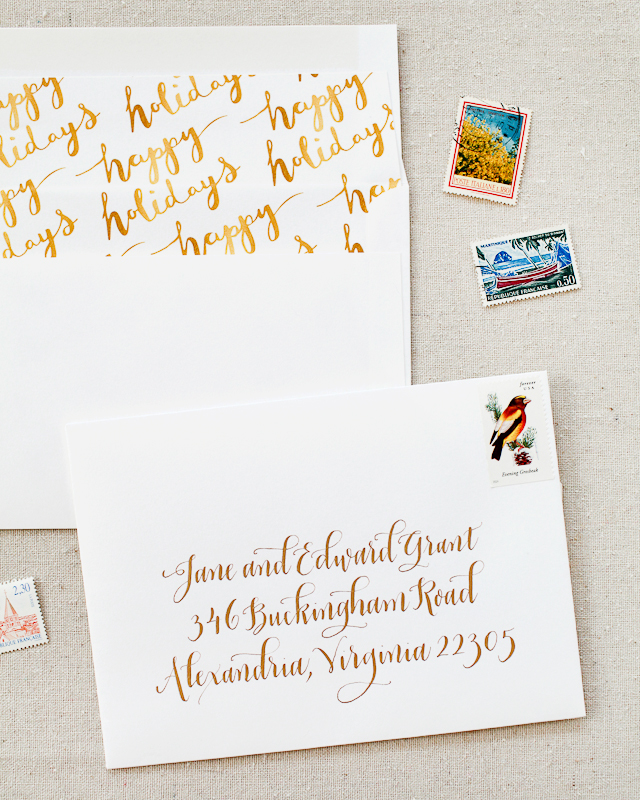 Handwritten Holiday Traditions with Shutterfly Holiday Photo Cards with Gold Foil / Oh So Beautiful Paper