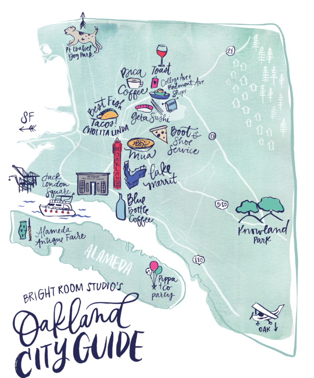 Oakland City Guide by Bright Room Studio / Oh So Beautiful Paper