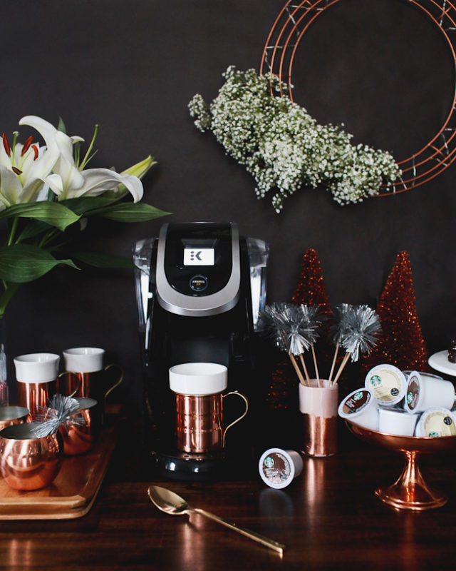 Copper Holiday Hot Chocolate Bar Inspiration with Keurig / Oh So Beautiful Paper