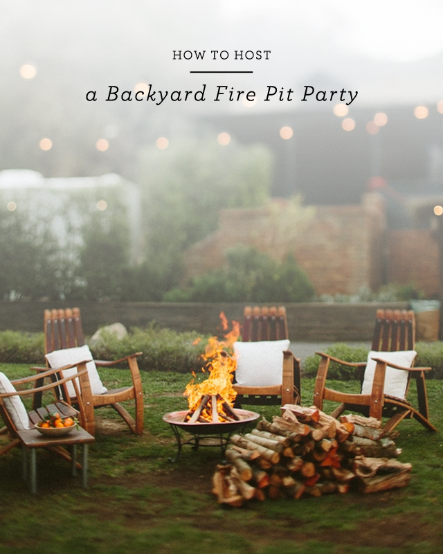 How to Host a Backyard Fire Pit Party / Oh So Beautiful Paper
