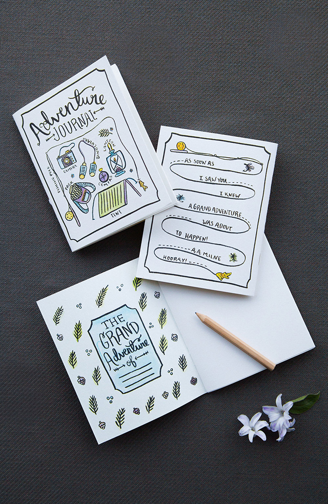 Illustrated Adventure-Driven Wedding Invitations by Lovely Paper Things / Oh So Beautiful Paper