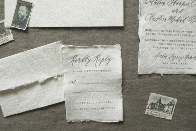 Calligraphy Inspiration: Linen and Leaf / Oh So Beautiful Paper