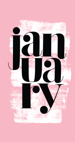 January 2016 Illustrated Wallpaper by The Good Twin for Oh So Beautiful Paper