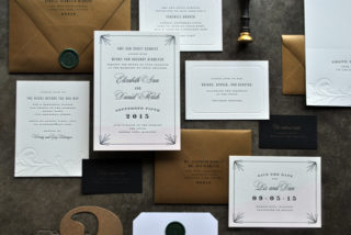 Industrial Glam Wedding Invitations