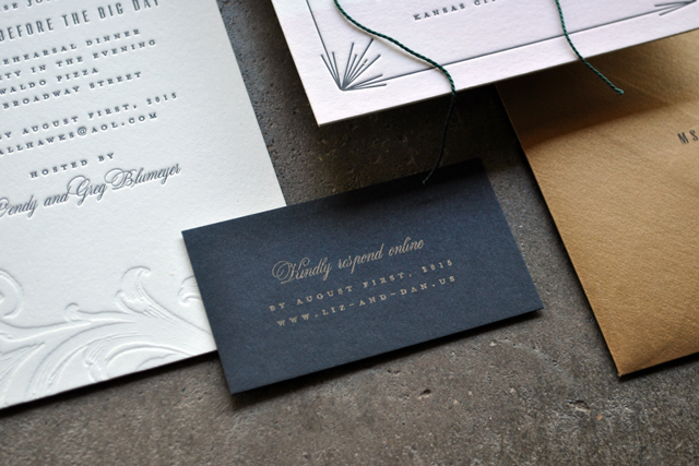 Industrial Glam Wedding Invitations / Design: Liz Blumeyer / Oh So Beautiful Paper