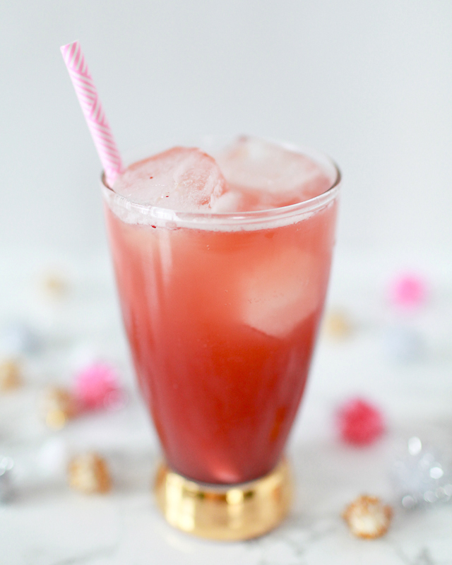 Winter Fruit Mocktail Recipe with Izze Grapefruit Soda / Liquoray for Oh So Beautiful Paper