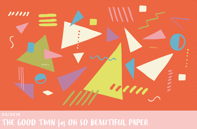 Electric Shapes Wallpaper / The Good Twin for Oh So Beautiful Paper