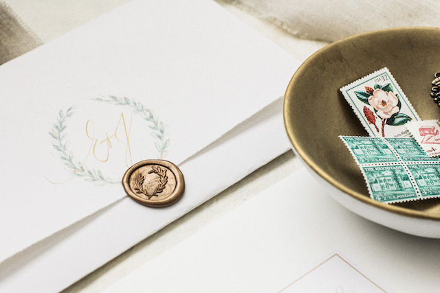 Illustrated European-Inspired Watercolor Save the Dates by Grace + Ardor / Oh So Beautiful Paper