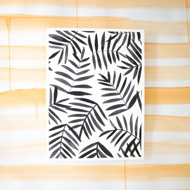 Eva Black Palm Print / Oh So Beautiful Paper